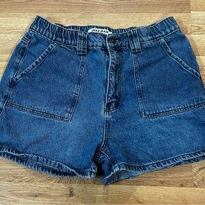 Wax Jean Dark Blue Jean Shorts